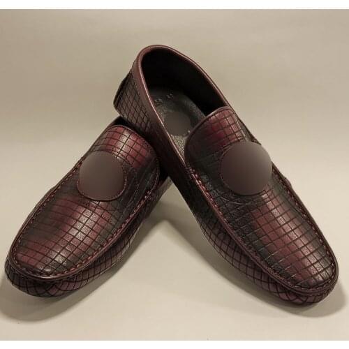 Men High Quality Leather Loafers Casual Shoes Moccasins Slip On Flats Fashion Shoes Male Driving Shoes %100 Genuine Leather