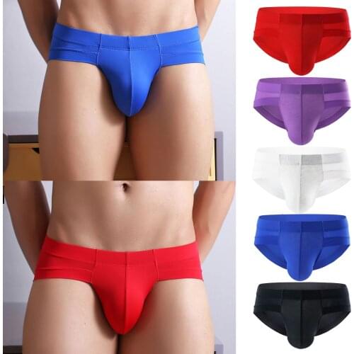 Male Underwear Sexy briefs men thong Soft Underpants g string homme cueca gay panties slip man bulge tanga hombre mens briefs