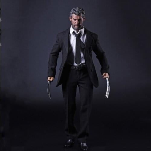 X-man Wolverine Logan 1/6 Scale Male Business Suit Clothes Set Claws