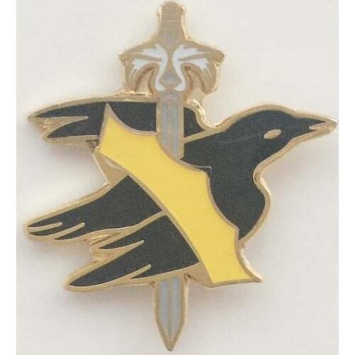 Custom 1.25" 31.75mm Swallow Lapel Pin Badge Zinc Alloy Metal Material With Butterfly Clutch Fitting