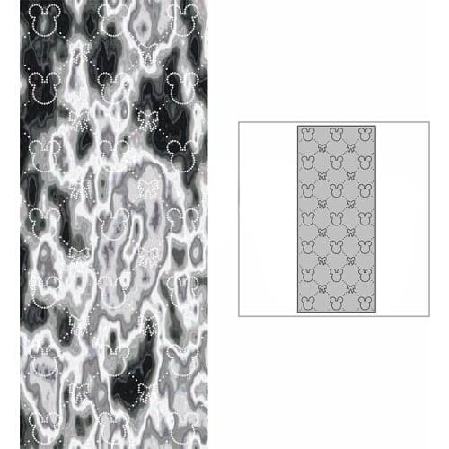 New Slim Spotted Mouse Bow Line Background Plate Craft Embossing 2021 Metal Cutting Dies for DIY Scrapbooking Album Card Making