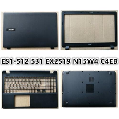 New LCD Back Cover Top Case Laptop For ACER ES1-512 ES1-531 EX2519 N15W4 C4EB LCD Front Bezel/Palmrest/Bottom Base Cover Case