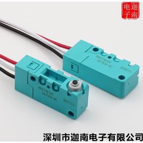 Original new 100% waterproof micro switch with wire ABV19416F normally open normally closed three wire travel switch 5A250VAC
