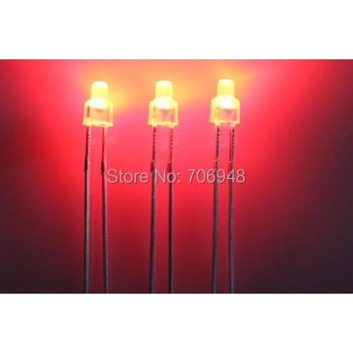 Diffused 2mm red led diode