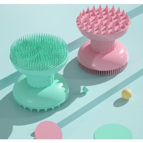 Pet Dog Shampoo Massager Brush Cat Massage Comb Grooming Scrubber Shower Brush for Bathing Hair Soft Brushes Cleaning Tools