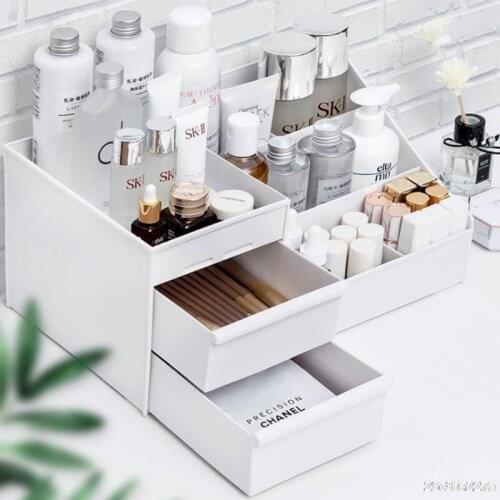 Large Capacity Cosmetic Storage Box Makeup Drawer Organizer Jewelry Nail Polish Makeup Container Desktop Sundries Storage Box