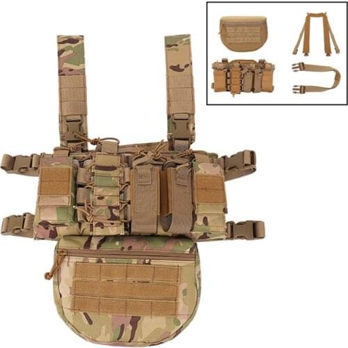 Military Tactical Vest Mens Camouflage Fishing Molle Chest Bag Pouch For Women Male Hunting Gear Accessories And Equipment