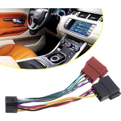 16 Pin ISO Wiring Harness Car Stereo Radio Player Wire wiring Harness Connector For Kenwood JVC Adaptors Cable Lead 160x40x25mm