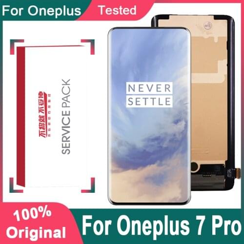 Original 6.67" Display For OnePlus 7 Pro AMOLED LCD Display Screen Touch screen Digitizer Assembly For OnePlus 7Pro LCD Screen