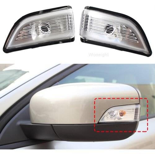 Wooeight 1 Pair Rearview Mirror Indicator Turn Signal Lamp Lens fit for VOLVO XC60 2009-2011 2012 2013 Car Left Right Side Light