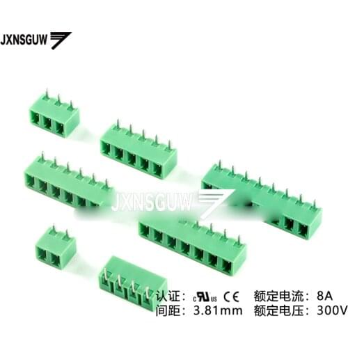 10PCS KF2EDG15R-5.08-2/3/4/5/6-8P Curved needle socket 5.08mm Pluggable Terminal block PCB CONNECTOR PLUG-IN TEMINAL BLOCK