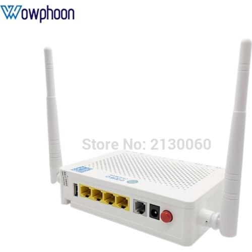 10pcs ZTE gpon ont modem F663NV3A 1GE+ 3FE+ TEL+ USB+ Wifi English firmware gpon terminal ont optical