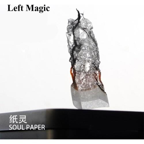 12 Pcs=1pack Soul Paper Will Tsai - Magic Tricks Miracle Prediction Soot Pro Fire Close Up Magic Illusions Stage Magic Comedy