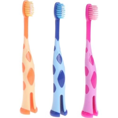 2 Pcs/Lot Soft Bristle Children Toothbrush Kids Tooth Brush Mouth Clean Teether