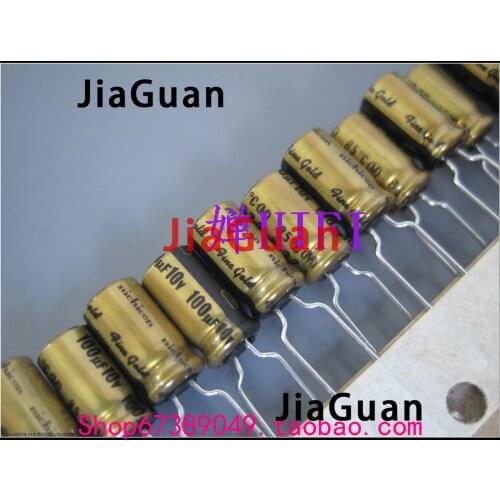 20PCS NICHICON FG 10V100UF 6.3x11MM fine gold 100UF 10V FineGold MUSE Audio Capacitor 100uf10v 10V/100UF