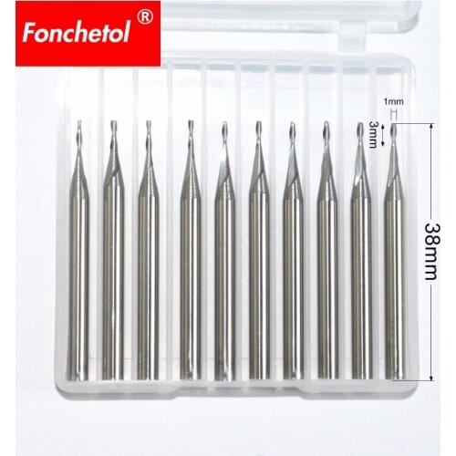 3.175mm*1.0mm*3mm,Freeshipping CNC solid carbide End Mill,tungsten woodworking router bit,2 Flute milling cutter,MDF,acrylic,PVC