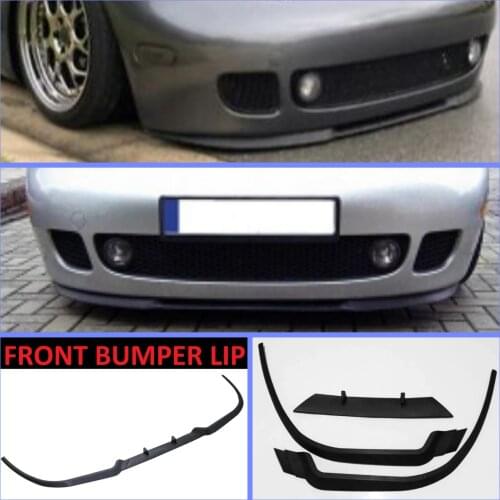 For VW Volkswagen New Beetle CUPRA R Front Bumper Lip Universal 3pcs Diffuser Black Bumper Lip Spoiler Body Kit Tuning Protector