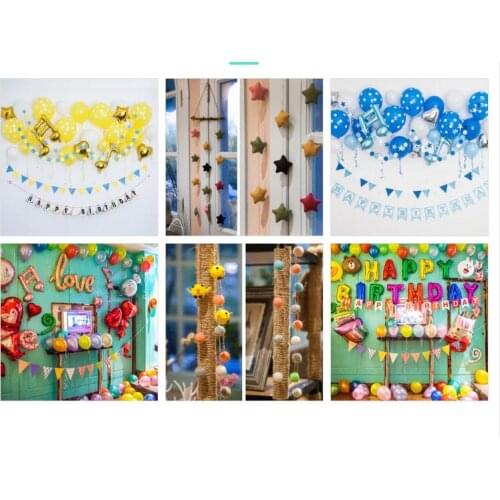 5pcs Aluminum Foil Inflatable Flower Balloons Kid Children Balloon Toy Air Happy Birthday Wedding Decoration 2021