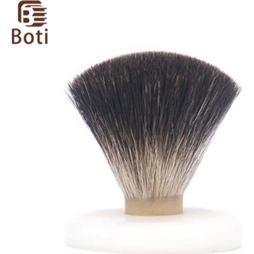 Boti Brush-SHD Black Badger Hair Knot Fan Type Handmade Beard Care Tool Mens Beard Tool Daily Beard Products