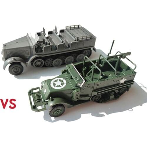 1/72 M3 Half Track Armored Vehicle 4D Assembly Military Model Children Toy