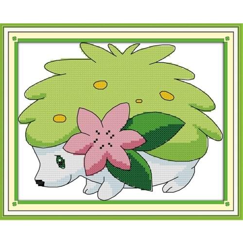 Hedgehog (3) cross stitch kit cartoon Pattern printed on canvas DMC embroidery dreamcreate needlework craft supplies material