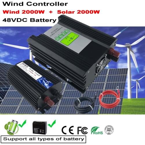 Big power Intelligent Control MPPT Wind 2000W+Solar 1500W 48V Hybrid Controller