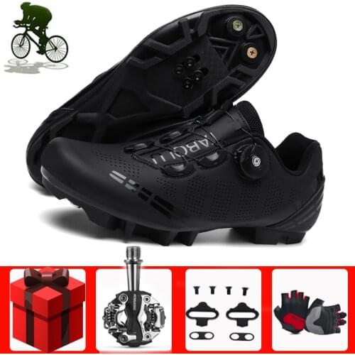 Sapatilha Ciclismo Mtb Cycling Shoes Men Sneakers SPD Pedals Sports Route Racing Women Bicycle Mountain Spd Biking Footwear