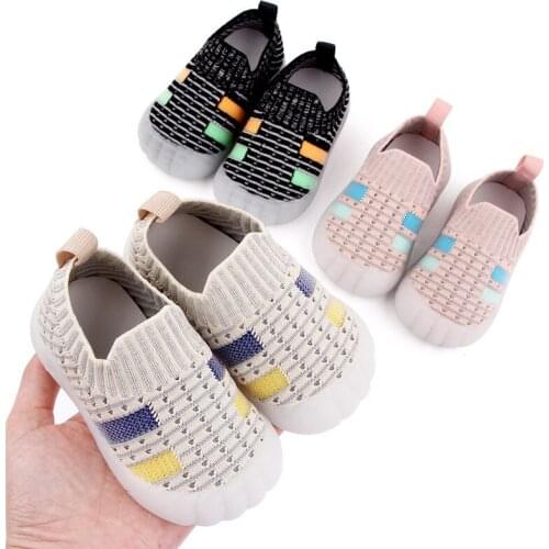 2021 New Kids Shoes Antislip Soft Bottom Baby Casual Shoes Sneaker Children Girls Boys Breathable Sports Shoes