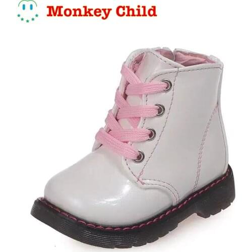 New Autumn Kids Snow Boots Childrens Winter Ankle Winter Girl Boots Unisex PU Leather Shoes For kids Snow Shoes