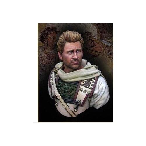 New Unassembled 1/10 1:10 Alexander the Great conquests bust Resin Kit DIY Toys Unpainted kits