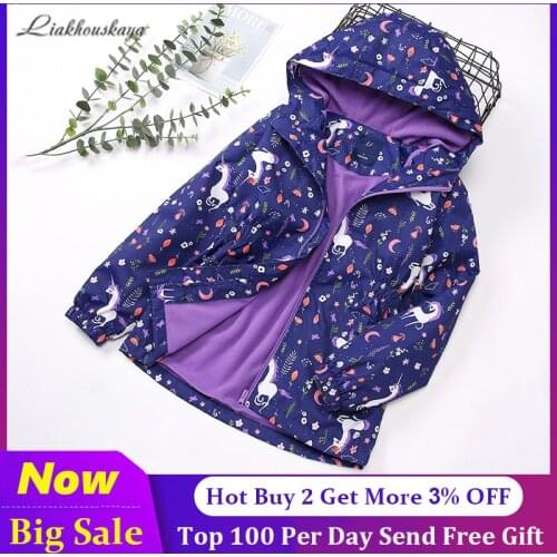 Pink Fleece Clothes Windbreaker For Girls Spring Autumn Jacket Teen Girls Coat Outerwear Kids Polar Fleece Windproof 110-150 Cm