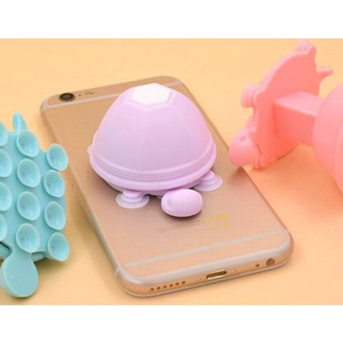 Cartoon Turtle Shape Silicone Cable Winder Protector Desktop Wire Earphone Clip Organizer Line Fixer Novelty Mobile Phone Holder