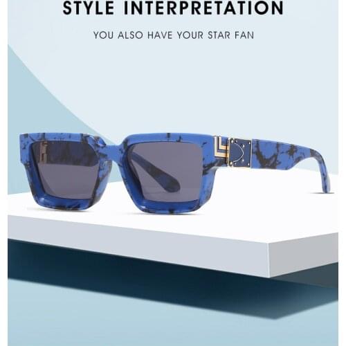 Fashion Square Sunglasses Women Flat Top Glasses Vintage Sunglass Men Summer Luxury Brand Designer Eyewear Oculos De Sol UV400