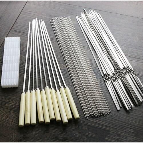 Stainless steel+wooden handle barbecue sign 110 pieeces