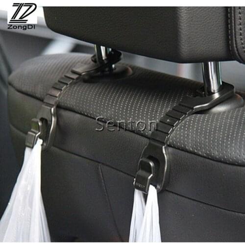 ZD 2pcs Car-styling For VW Passat B5 B6 Polo Golf 4 5 6 Chevrolet Cruze Aveo Lada Granta RAM Car Back Seat Holder Hooks Covers