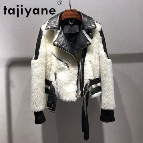 Tajiyane Genuien Leather Jacket Women Sheepskin Jackets Woman Real Wool Coats Female Clothing Korean Style Mujer Parkas TN1659