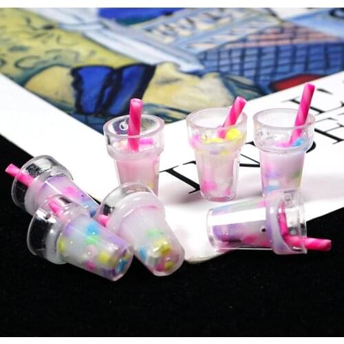 1:12 Mini Water Bottle Resin Juice Beer Bottle for Doll House Miniature Kids Gift Toys Home Decoration Accessories