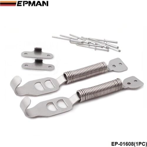 1Pair Spring Type Boot Hold Down Hooks Bonnet Stainless Steel Pin Trunk EP-01608(1PC)