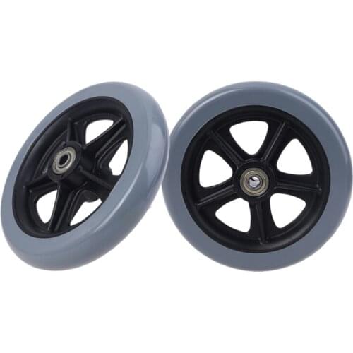 2pcs 6" Wheelchair Casters Small Cart Rollers Chair Wheels Accessories T3EC