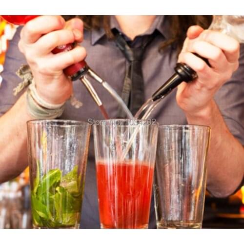 500/lot Stainless Steel Liquor Spirit Wine Pourer Flow Wine Bottle Pour Spout Stopper