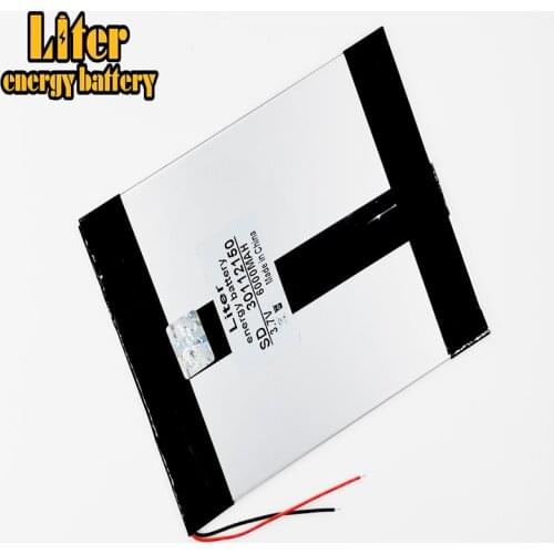 Tablet PC battery capacity 30112150 3.7V 6000mA Universal Li-ion battery for tablet pc 9 inch 10 inch 11inch