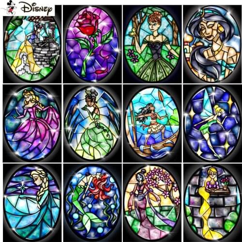 Disney Diamond Painting Cross Stitch "Cartoon princess" 5D DIY Diamond Embroidery Full Square/round Rhinestone Of Picture