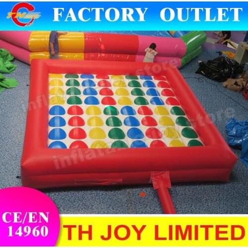 Free ship to door!giant inflatable twist game, 4.5*4.5m commercial twist wipeout sport game, carnival games for sale