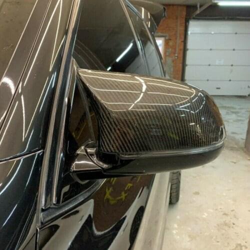 Dry Carbon Fiber Side Mirror Cover Cap Replace Style Fit For BMW F15 F16 F25 F26 X3 X4 X5 X6 Car Accessories