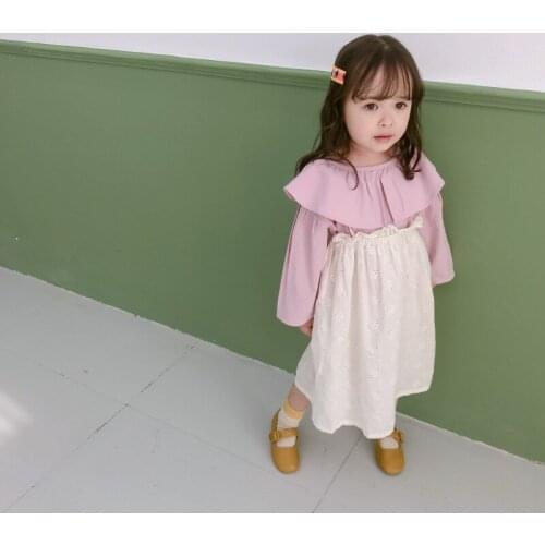 Lovely Blouse for Girls Toddler Infant 2019 Autumn New Kids Girls Long Sleeve Lotus Leaf Collar Shirt Baby Girl Cute Blouse Tees