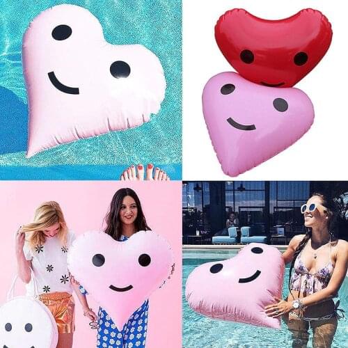 Rooxin Pool Toys Inflatable Swimming Ring Beach Ball Love Balloon Photo Props Pool Float Accessories Party Wedding Decorations