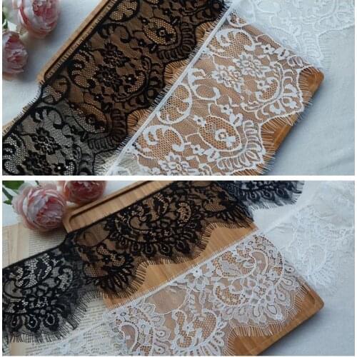 Exquisite single-sided eyelash lace dress skirt dress long stitching decoration material DIY home accessories
