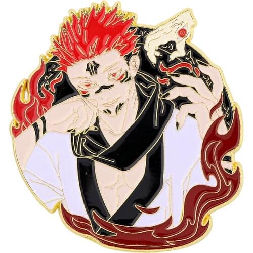 DZ2040 Collections Japanese Anime Icons Jujutsu Kaisen Collection Enamel Lapel Pin Badge Pins Hats Clothes Decoration Jewelry