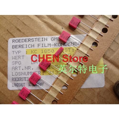 20PCS/50PCS ERO KC1850 Series 1800pF/63V P5MM Metal foil polycarbonate film capacitor 0.0018UF/63V 1800P 63V 1N8 182/63V