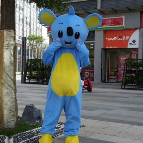 Hot Sale Blue Koala Mascot Costume Suit Cosplay Party Outfits Halloween Adult Fancy Dress Unisex Hallowen Christmas Gift